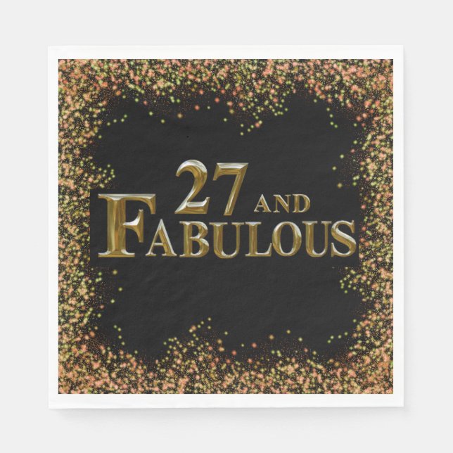 27-årsdag  pappersservett (Framsidan)