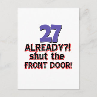 27-årsdag vykort