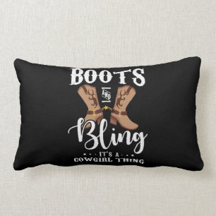 27.Boot och sling av en cowgirl Sak Lumbarkudde