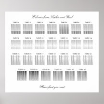 27 Bord Elegant Minimalistisk Placeringsplan