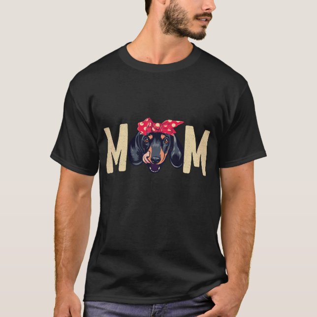 27 Dachshundmamma T Shirt (Framsida)