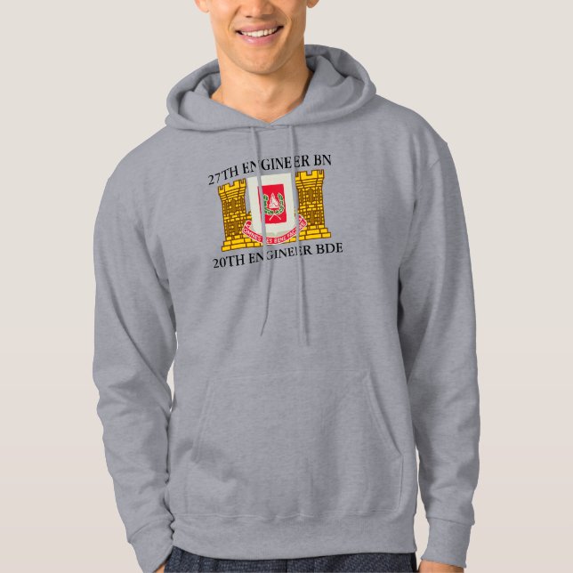 27:E BATTALION INGENJÖR 20:E INGENJÖR BRIGADE  HOODIE (Framsida)