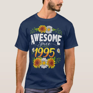 27:e födelsedag Fantastisk sedan 1995 Blommigt Tha T Shirt