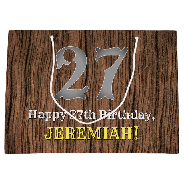 27:e födelsedag: Land Western Inspired Titta, Namn (Framsidan)