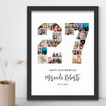 27:e födelsedag nummer 27 Anpassningsbar Fotokolla Poster<br><div class="desc">Fira 27-årsdagen med den här personligen poster 27 fotosamlingar. Anpassadets gåva är också perfekt för bröllop-årsdagen. Det är ett underbart sätt att visning värdefulla minnen från ditt bröllop och gifta liv. Poster innehåller en samling foton som fångar in dessa speciella ögonblick och kan anpassas med namn, födelsedatum eller årsdatum. Det...</div>