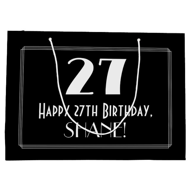 27:e födelsedagen: Art Deco Inspired Stil "27", Na (Baksidan)