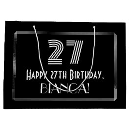 27:e födelsedagen - Art Deco Inspired Titta "27" o