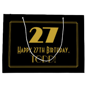 27:e födelsedagen - Art Deco Inspired Titta "27" o