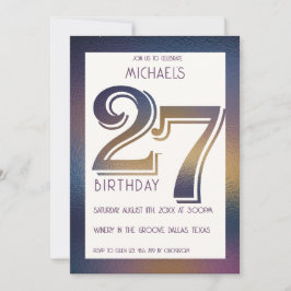 27:e födelsedagsinbjudan inbjudningar