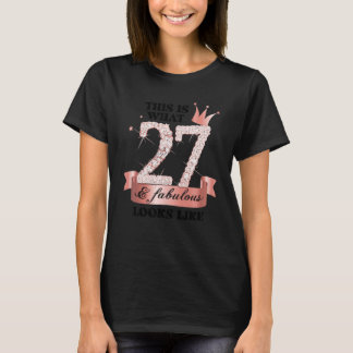 27 & Fabulous I Rose And White Party Group Candid T Shirt