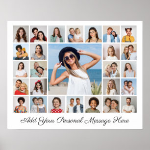 27 Fotokollage Lägg till din egen text Poster