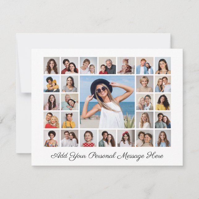 27 Fotos Kollage Lägg till eget vykort (Framsida)