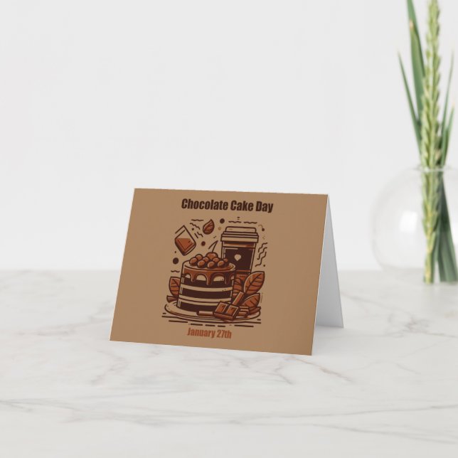 27 januari - Chokladkakans dag Kort (Framsida)