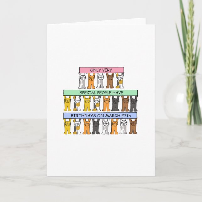 27 mars Tecknad Kort (Framsida)