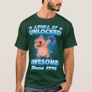 27 olåsta spel på nivå 1995 Dabbing Gris 27t T Shirt