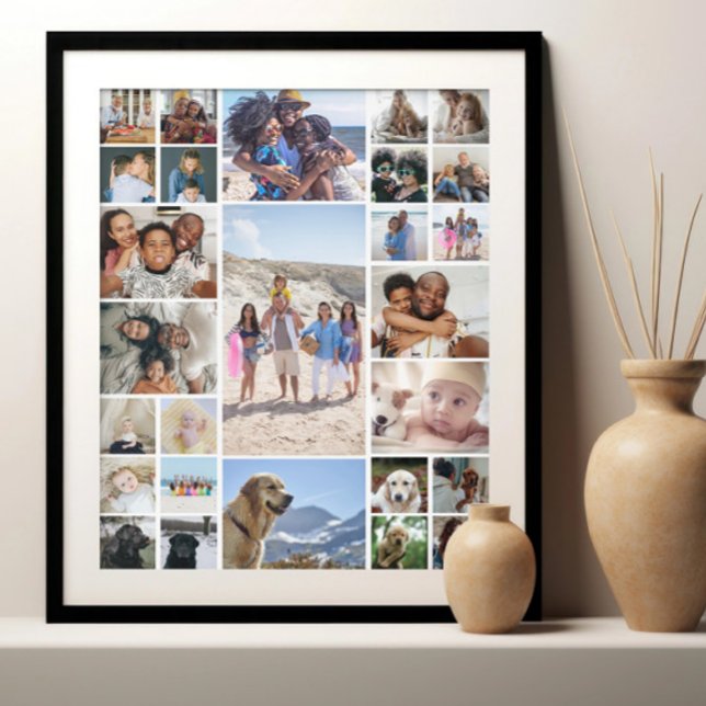 27 Personlig för fotokollage Poster (27 Photo Collage Personalized Poster from Ricaso (Frame not included unless added at extra cost) )
