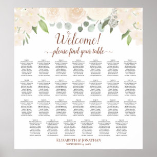 27 sittdiagram över Bord Champagne Peach Boho Ro Poster