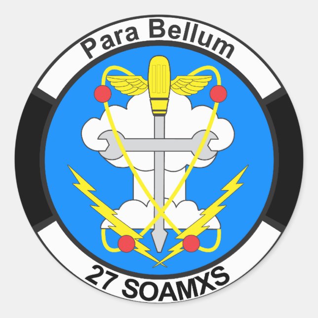 27 SOAMXS RUNT KLISTERMÄRKE (Framsida)