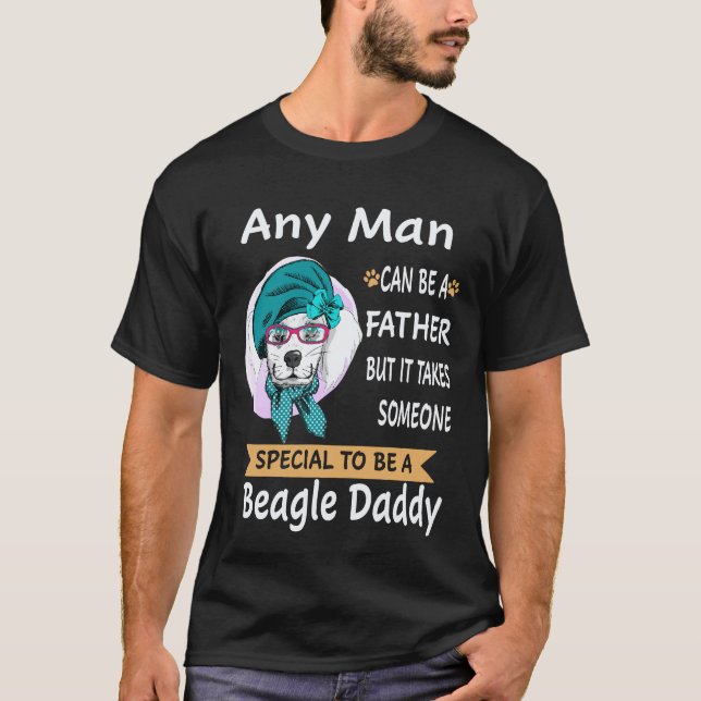 27 Varje Man - Beagle Pappa Beagle T Shirt (Framsida)