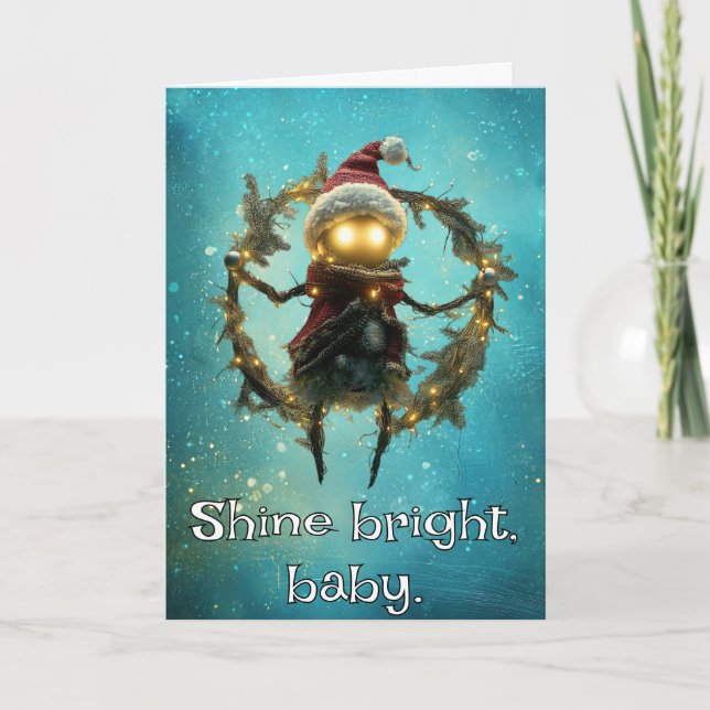 *~* 27 Whimsical Glow Funny Magic jul AP97 Tack Kort (Framsida)