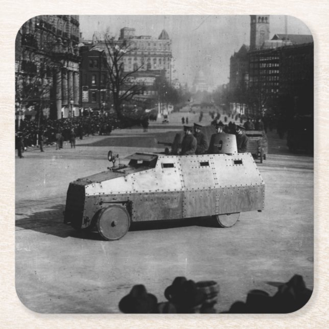 27th Mars 1917:  Den armerade fordonskvadronen Underlägg Papper Kvadrat (Framsidan)