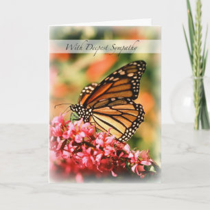 2844 Monarch Butterfly Sympathy Kort