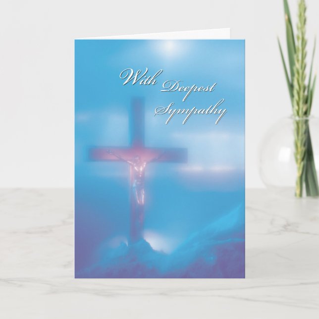 2845 Crucifixars blå sympati Kort (Framsida)