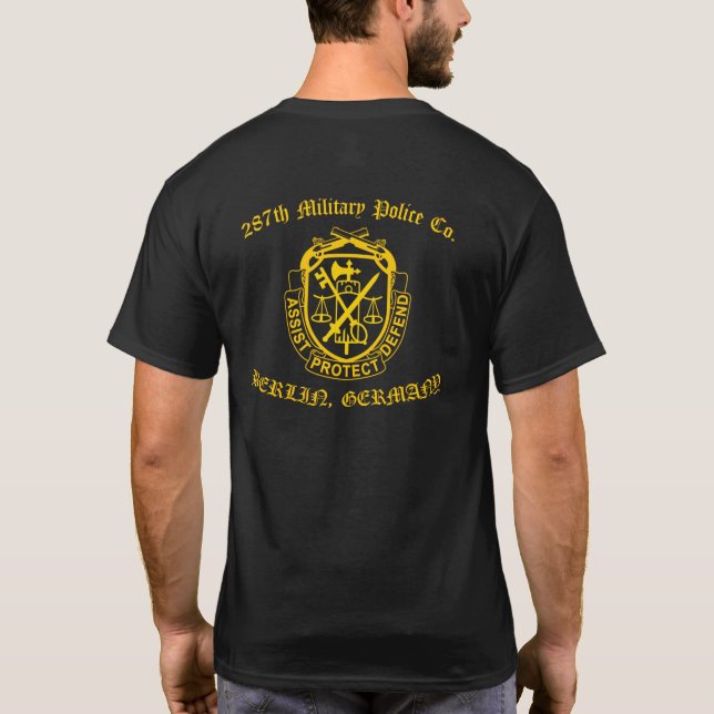287:e militärpolisen Veteran T Shirt (Baksida)