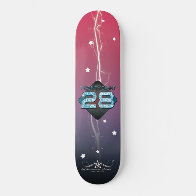 28 28 MINI SKATEBOARD BRÄDA 18,5 CM (Framsida)
