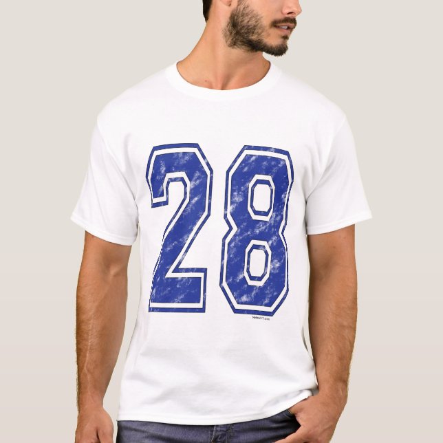 28 anpassningsbar Jersey T Shirt (Framsida)