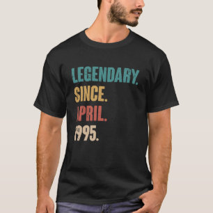 28 år gammal Vintage 1995 Födelsedag 28:e deco T Shirt