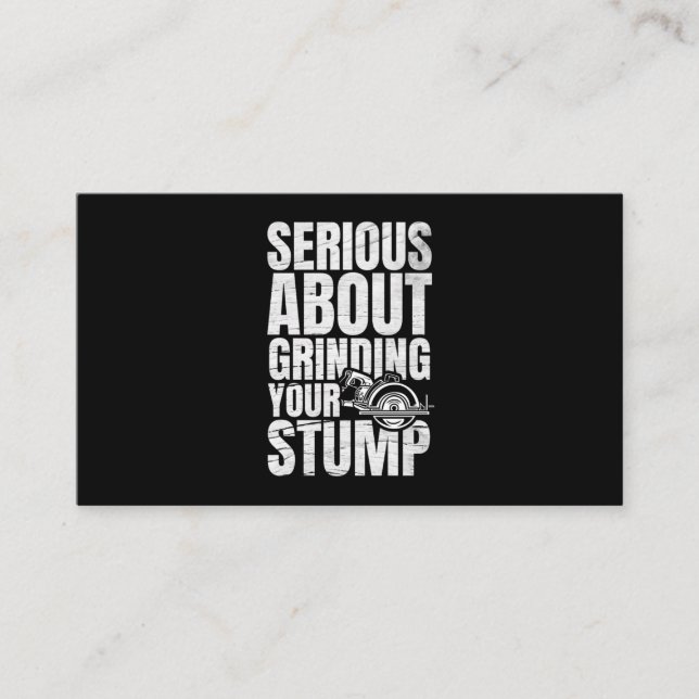 28.Arborist for a Tree trimmer Visitkort (Framsida)