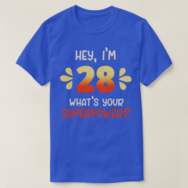 28-årsdag 1 t shirt (Design framsida)