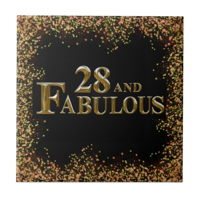 28-årsdag  kakelplatta (Framsidan)