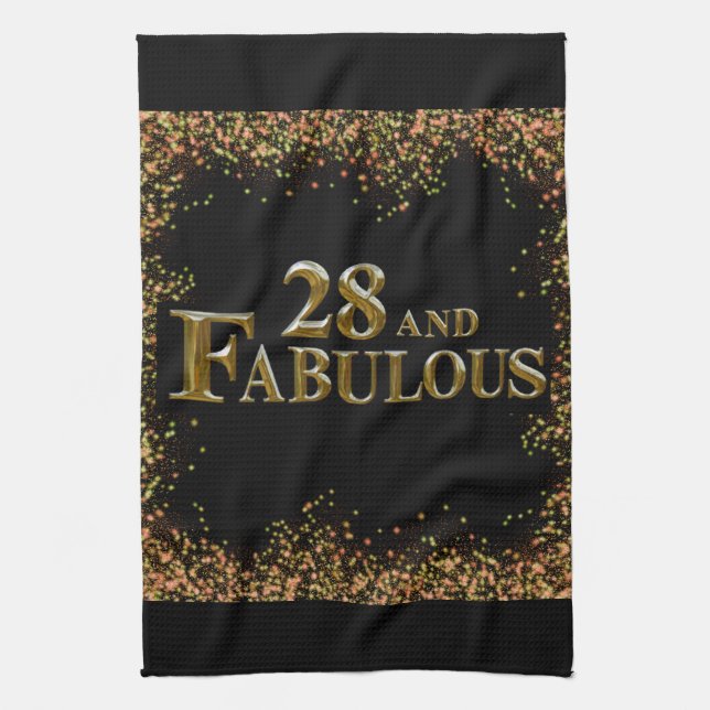 28-årsdag  kökshandduk (Vertikal)