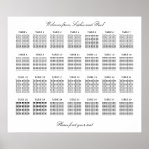 28 Bord Elegant Minimalistisk Placeringsplan