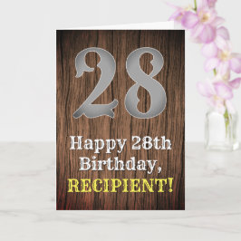 28:e födelsedag: Land Western Inspired Titta, Namn Kort