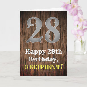 28:e födelsedag: Land Western Inspired Titta, Namn Kort