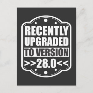 28:e födelsedagen 28 år gammal 1991 Party Vykort