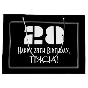 28:e födelsedagen ~ Art Deco Inspired Titta "28" +