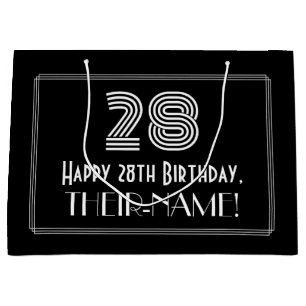 28:e födelsedagen - Art Deco Inspired Titta "28" o