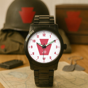 28:e infanteridivisionen "Keystone" Personlig Armbandsur