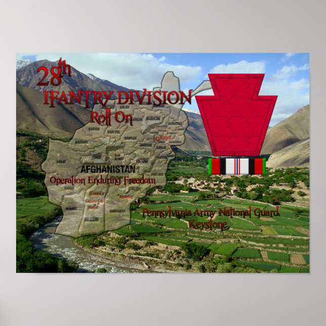 28:e infanteridivisionen Poster OEF Veteran (Framsidan)
