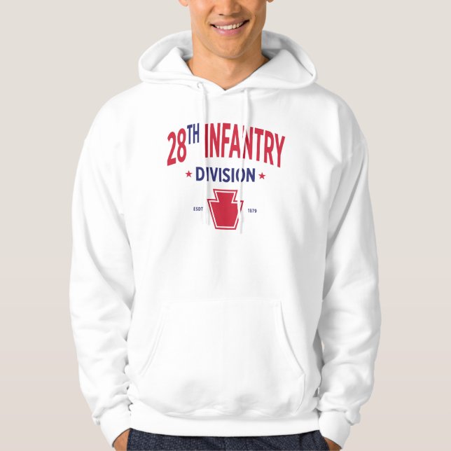 28:e infanteridivisionen - USA:s militära avdelnin Hoodie (Framsida)