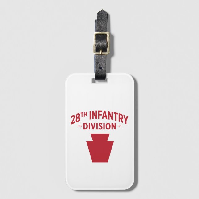 28:e infantry Division Badge Bagagebricka (Framsida vertikal)
