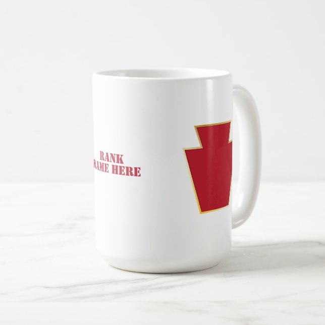 28:e infantry Division Badge Kaffemugg (Framsida höger)