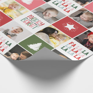 28-Fotokollage Glad & Ljus Glada julen Christmas Presentpapper