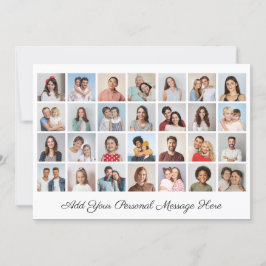 28 Fotokollage Lägg till ditt eget Hälsning-platta