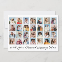 28 Fotos Kollage Lägg till din egen hälsning Inbjudningar