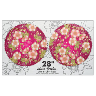 28" Japansk DIY-klipp och sy kuddpattern Tyg
